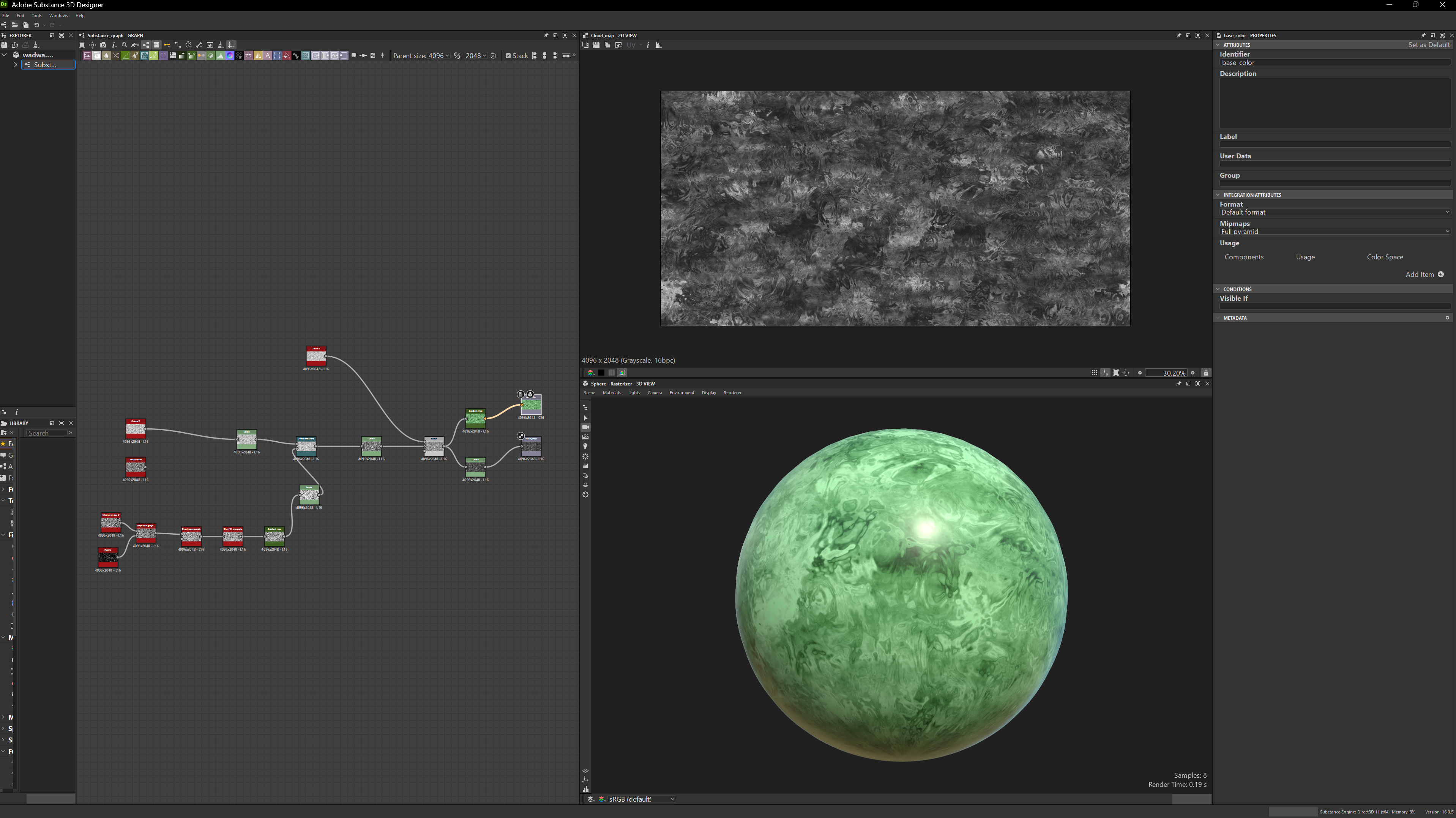 Aphelion Spire pre-compositing